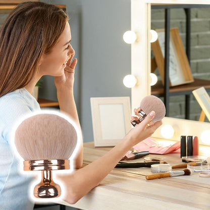 Extra Large Body Self Tanner Makeup Brush, 3 Inch Wide-headed Self Tanning Kabuki Blend Brush for Powder, Blusher, Foundation, Bronzer, Self Tan Face, Body, Leg and Back Applicator (Rose Gold)