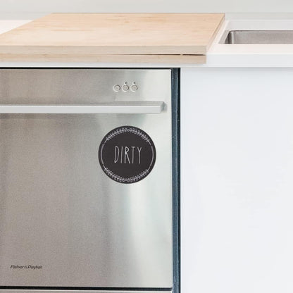 Dishwasher Magnet Clean Dirty Sign Farmhouse Dirty Clean Dish Washer Magnet Double Sided Universal Indicator with Magnetic for Kitchen Refrigerator