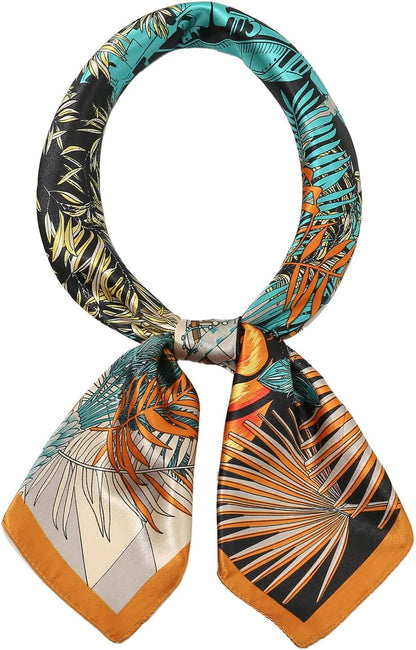 100% Mulberry Silk Scarf Head Scarf for Women Hair Wrap for Sleeping Square Bandana Neck Scarf