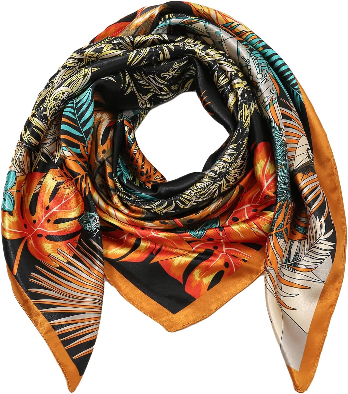 100% Mulberry Silk Scarf Head Scarf for Women Hair Wrap for Sleeping Square Bandana Neck Scarf