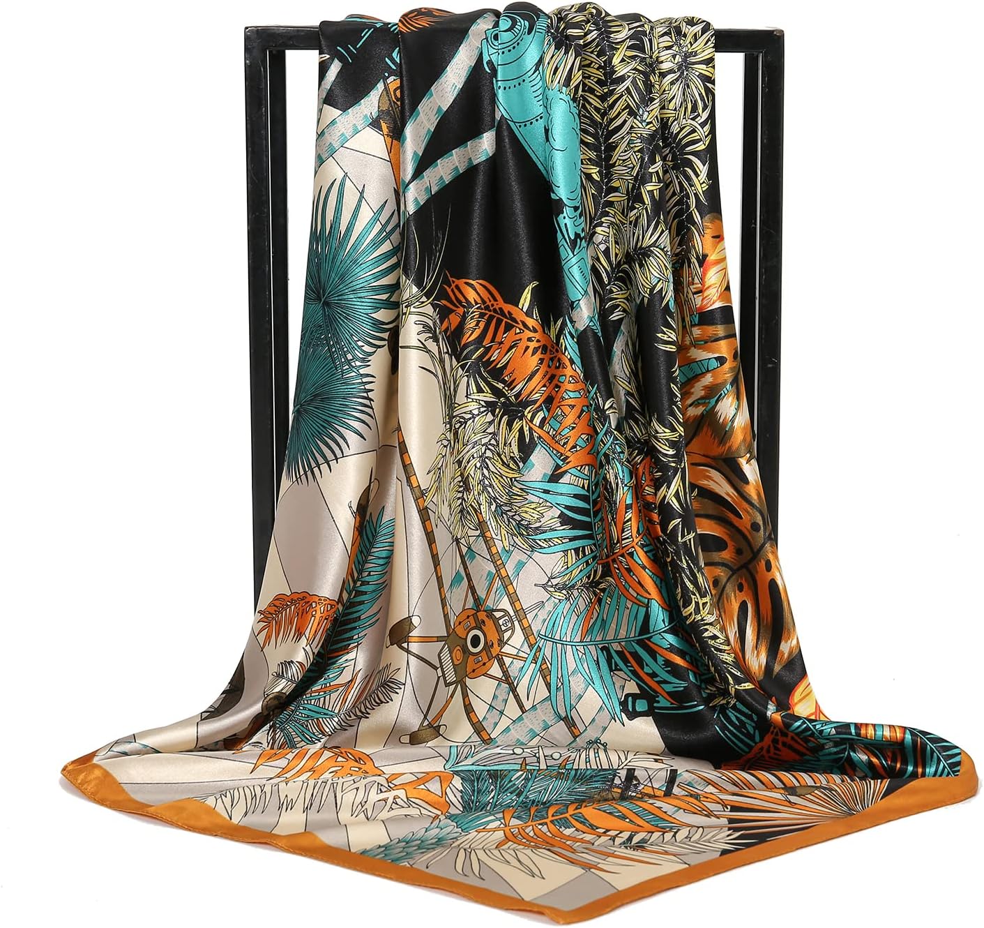 100% Mulberry Silk Scarf Head Scarf for Women Hair Wrap for Sleeping Square Bandana Neck Scarf