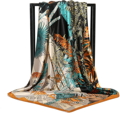 100% Mulberry Silk Scarf Head Scarf for Women Hair Wrap for Sleeping Square Bandana Neck Scarf