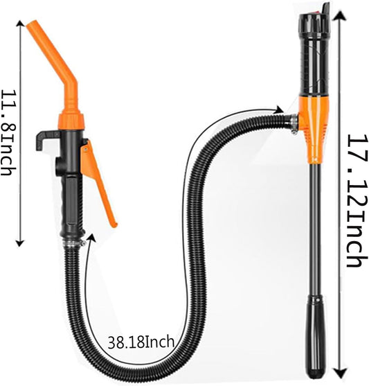 Portable Power Battery Pump, 2025 Upgrade Portable Fuel Transfer Pump Battery Operated Electric Siphon Pump for gasoline, Gas Pump for Gas Can Fuel Diesel Water Transfer