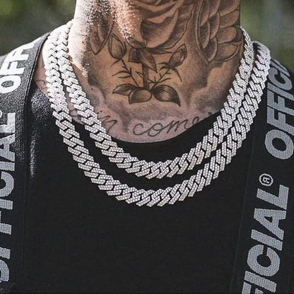 13mm Cuban Link Chain For Men Women Iced Out Chain Miami Cuban Necklace Bling Diamond Chains Hip Hop Jewelry