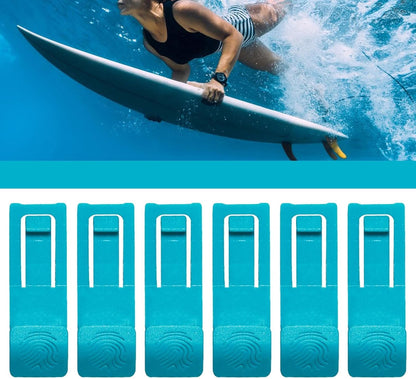 Paddle Board Fin Clips - Surfboard Fin Clips | 6 Watershed Fin Clip | Surfing Gear Fin Bracket | Fastener Base Pin Replacement Buckle Shark-Fin Device Accessories