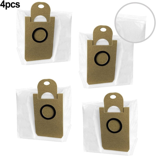 Vacuum Cleaner 4pcs Dust Bags. Compatible For Laresar L6 Nex. Robot Vacuum Cleaner Spare Parts Replacement Accessories