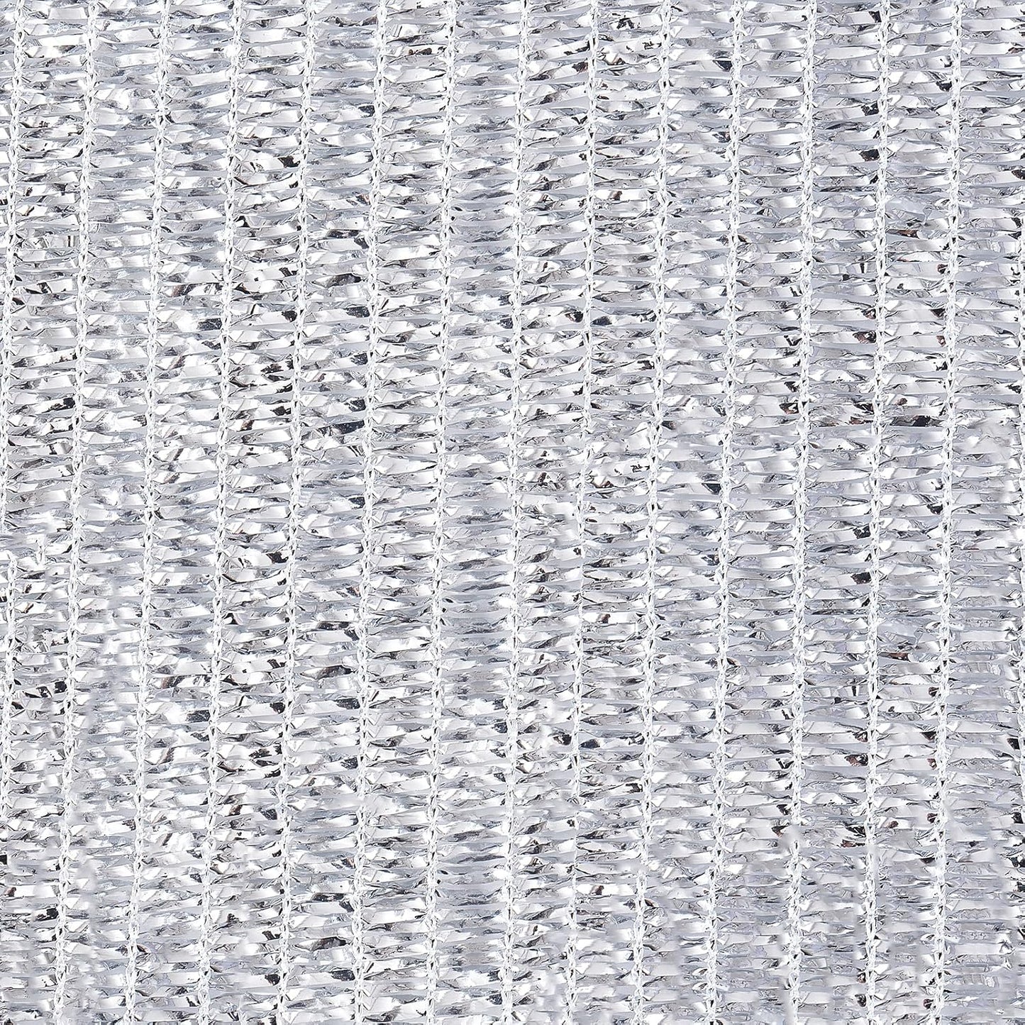 70% Aluminet Shade Cloth 6.5 ft x 10 ft-Fabric Sun Block Sun Reflect-Free 12pcs 6" Ball Bungee