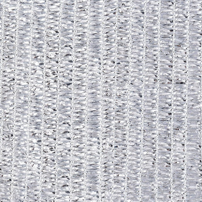 70% Aluminet Shade Cloth 6.5 ft x 10 ft-Fabric Sun Block Sun Reflect-Free 12pcs 6" Ball Bungee