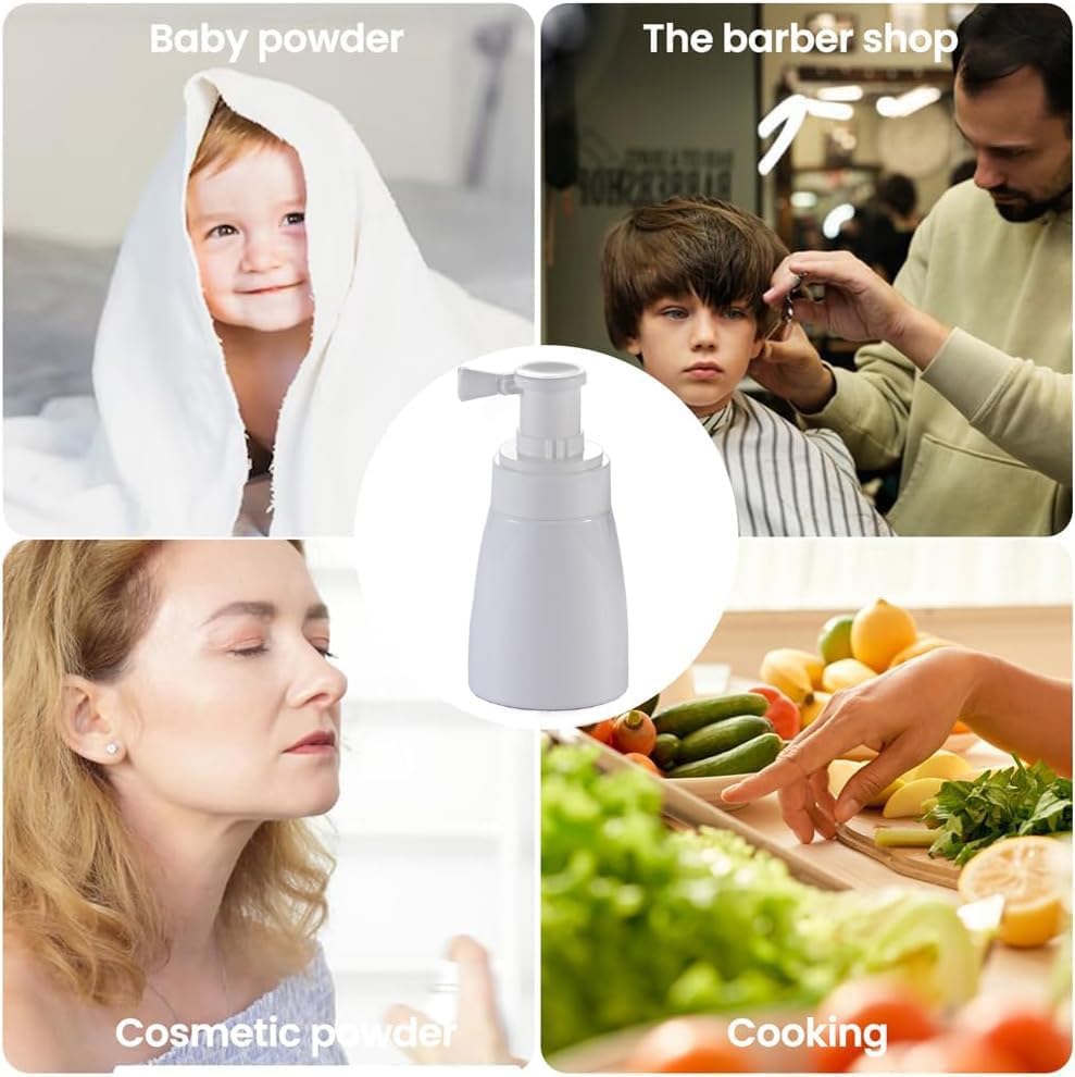 Powder Spray Bottle Refillable Empty Dry Barber Powder Bottle, 1Pc Powder Spray Bottle Empty Powder Blower Bottle,Powder Puffer Bottle Powder Spray Bottle Refillable Containers for Hair Salon