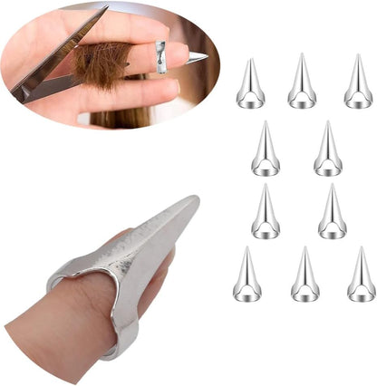 10 pcs Hair Parting Ring Alloy Beard Braiding Silver, Hair Selection Tool, Hair Coloring,Hair Finger Parting Tool, Hair Parting Tool Finger Pinky Parting Tool for Braids Selecting Tool Sectioning Ring parting Ring, Alloy Durable Dreadlocks Braids Selectin