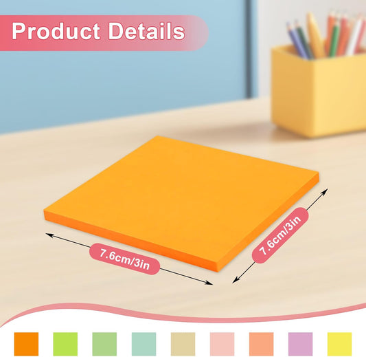 18 Pack Pop Up Sticky Notes, 3x3 inch Colorful Pop-up Brightly Colored Notes for Home, Office, School, Etc -
