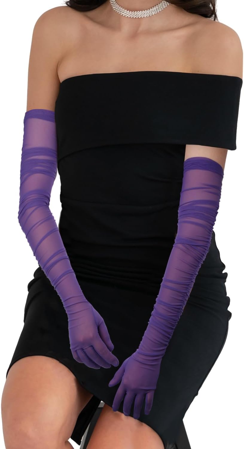 1 Pair Half Finger Leather Gloves - Stylish Red Fingerless Biker Punk for Halloween, Women, Girls, Cosplay, Performance