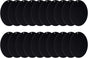 Acrylic Circle Blanks 4 Inch, 20 Pack Round Clear Disc Ornaments with Hole for DIY Keychain Project Crafting, Black Inch