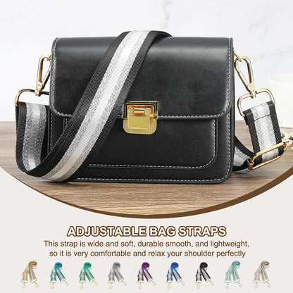 Purse Strap, Wide Shoulder Strap Adjustable Crossbody Bag Straps Universal Replacement Belt for Women's Handbags Canvas Guitar Backpack, Light Blue -