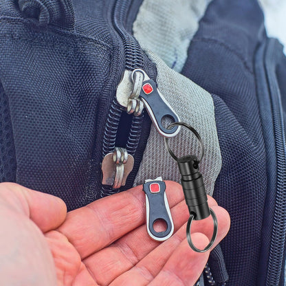 Quick Release Keychain, Detachable Pull Apart Key Rings Clip Spring Split Snap Separate Keychains Lock Holder Wine Red Blue -
