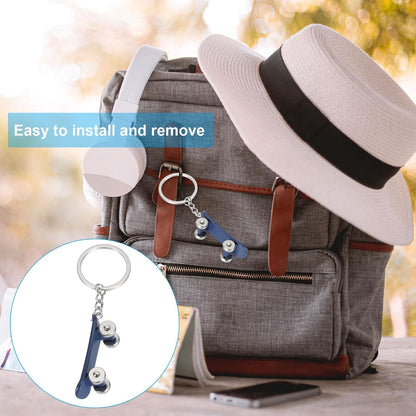 SkateBoard Hoop Keychain, Mini Cute Sports Basketball Key Chain Sport Ball Pendant Ring Bag Blue -