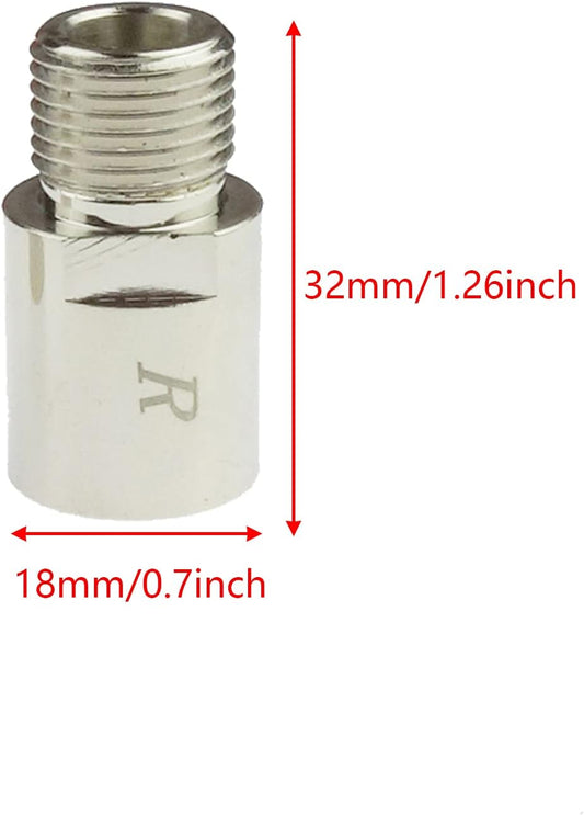 Bike Pedal Extenders, Fit 9/16 inch Spindle Pedals Bike, Extend by 20mm/0.79inch