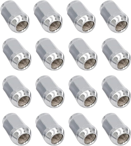 Golf Cart Chrome Lug Nuts Suitable for Yamaha/GEM Models 12MMx1.25-Pack of 16 -
