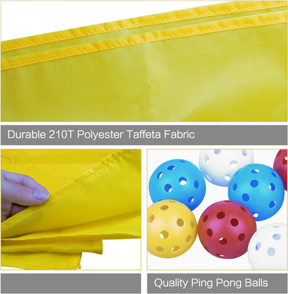 Hole Tarp Team Building Exercise Activities Games Teamwork Group Learning Fun Playing Yellow - 85''Lx57''W