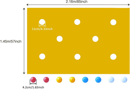 Hole Tarp Team Building Exercise Activities Games Teamwork Group Learning Fun Playing Yellow - 85''Lx57''W