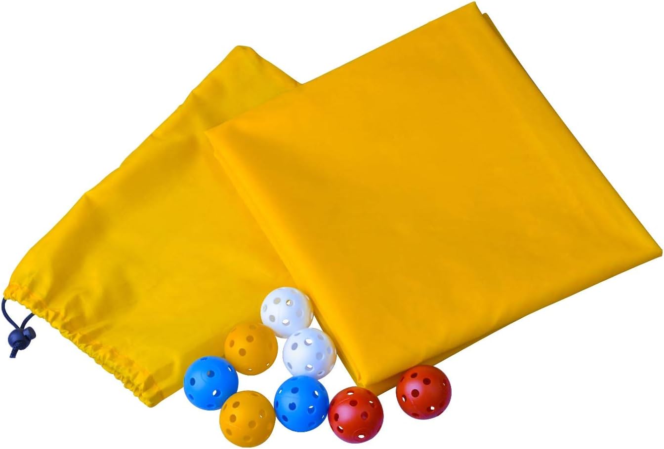 Hole Tarp Team Building Exercise Activities Games Teamwork Group Learning Fun Playing Yellow - 85''Lx57''W