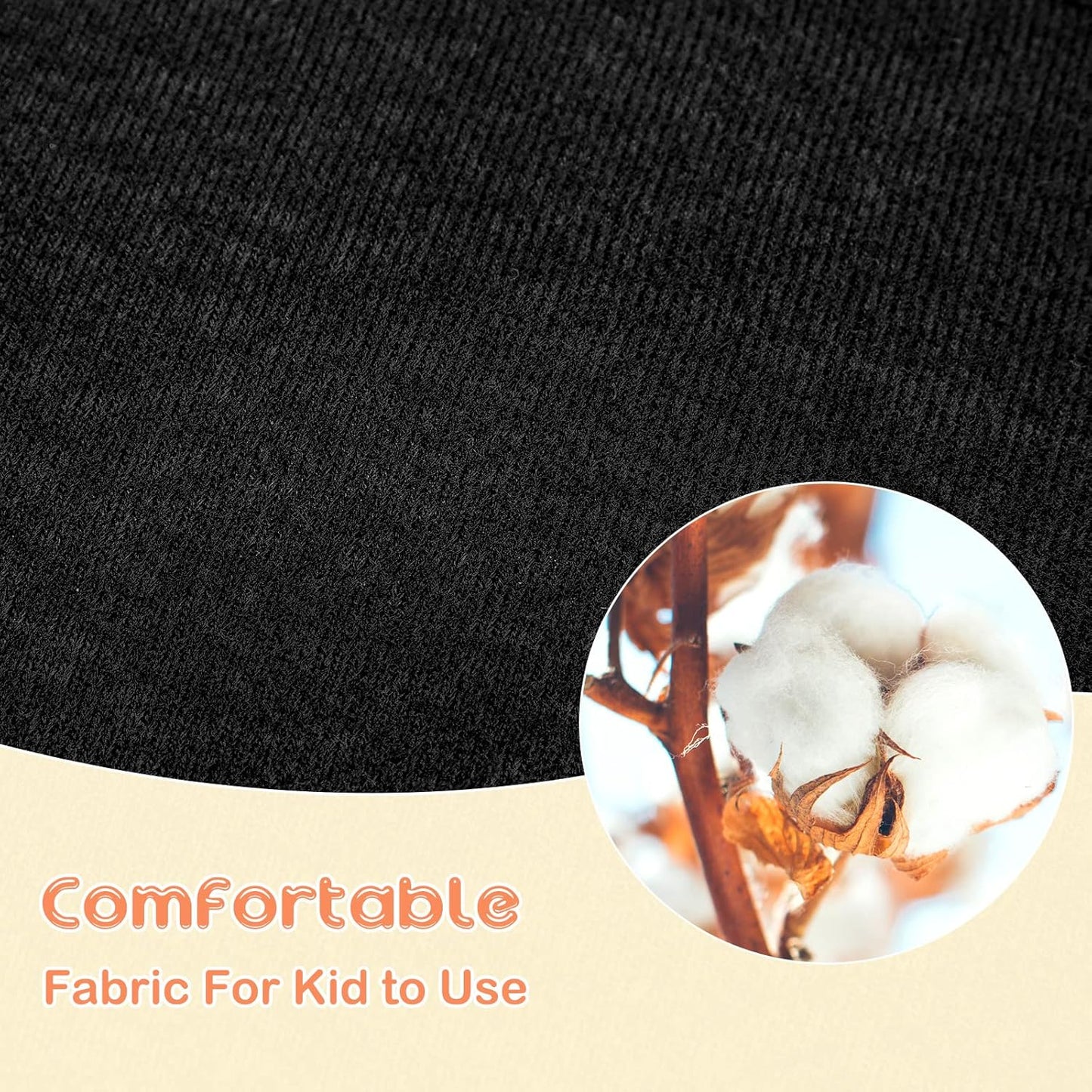 6 Pieces Car Seat Strap Pads Covers for Baby Kids, Carseat Shoulder Pads, Soft Belt Cover Infant Stroller Safety Cushion Boy and Girl, 2.4 x 5.7 Inches(Black) Black -