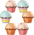 6 Pieces 12 Inches Large Candyland Cupcake Party Decoration Halloween Donut Lanterns Ice Cream Decor Dessert Candy Sweet for Wedding Baby Shower Birthday Supply -