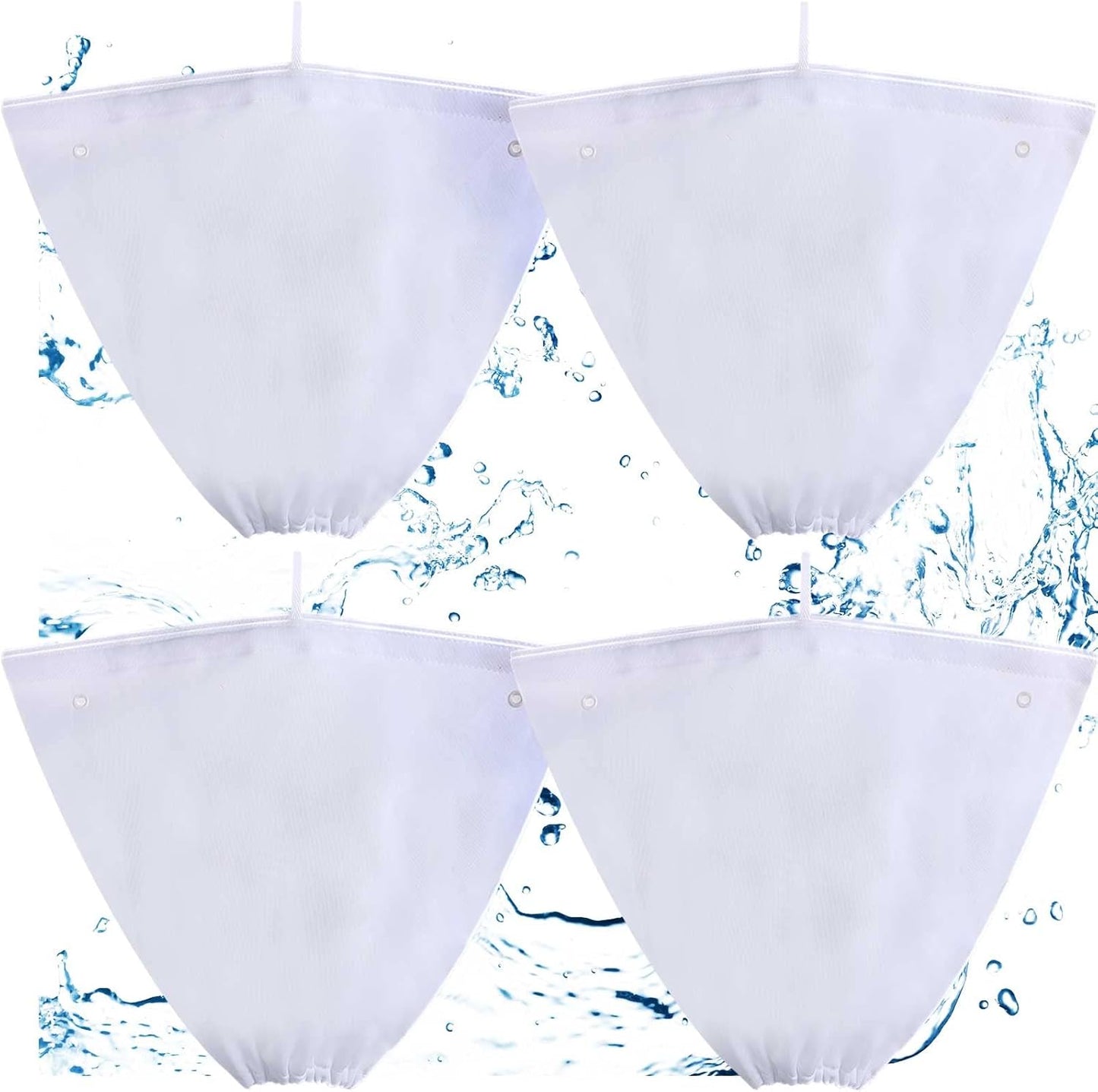 4 Pcs Pool Cleaner Fine Filter Bag Spa Part Replacement Compatible with Aquabot Products 8114 Wheeled Cleaners S2-40 S2-50 Pura 4X 5X S2-4x S2-4xi S2-5x -.