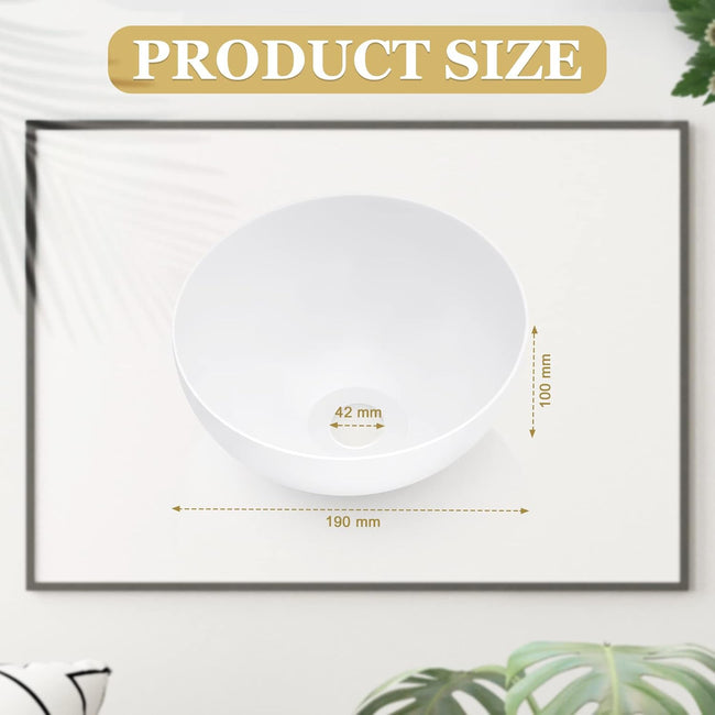 4 Packs Floor Lamp Shade 10 Inch Plastic Bowl Replacement White Lamps Shades Cover for Living Room Bedroom Upright - Main Image