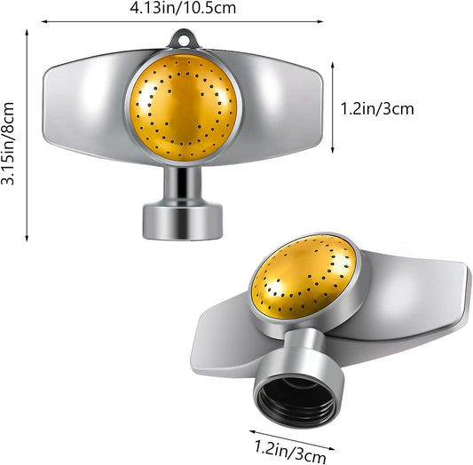 3 Pieces Metal Spot Sprinkler Circle Pattern 3/4 Inch Internal Thread Adjustable 360 Degree Square for Small Area Yard Lawn Garden Watering -