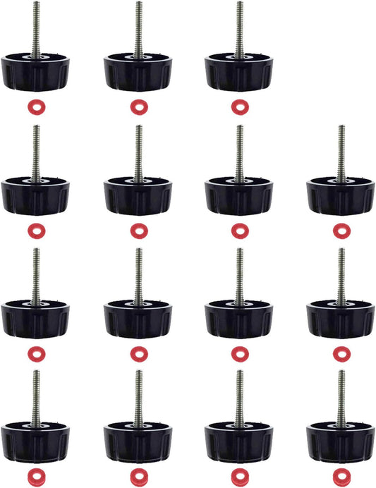 15 Pack Screws Nuts Caps for Fishing Spinning Reels Knob Power Handle Grip
