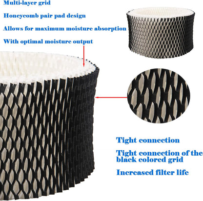 HWF62 Humidifier Filter Replacement, Compatible with for HWF62CS HWF62D SF212, Fits Sunbeam Models SCM1100, SCM1701, SCM1702, SCM1762(4 Pcs) -.