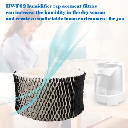 HWF62 Humidifier Filter Replacement, Compatible with for HWF62CS HWF62D SF212, Fits Sunbeam Models SCM1100, SCM1701, SCM1702, SCM1762(4 Pcs) -.