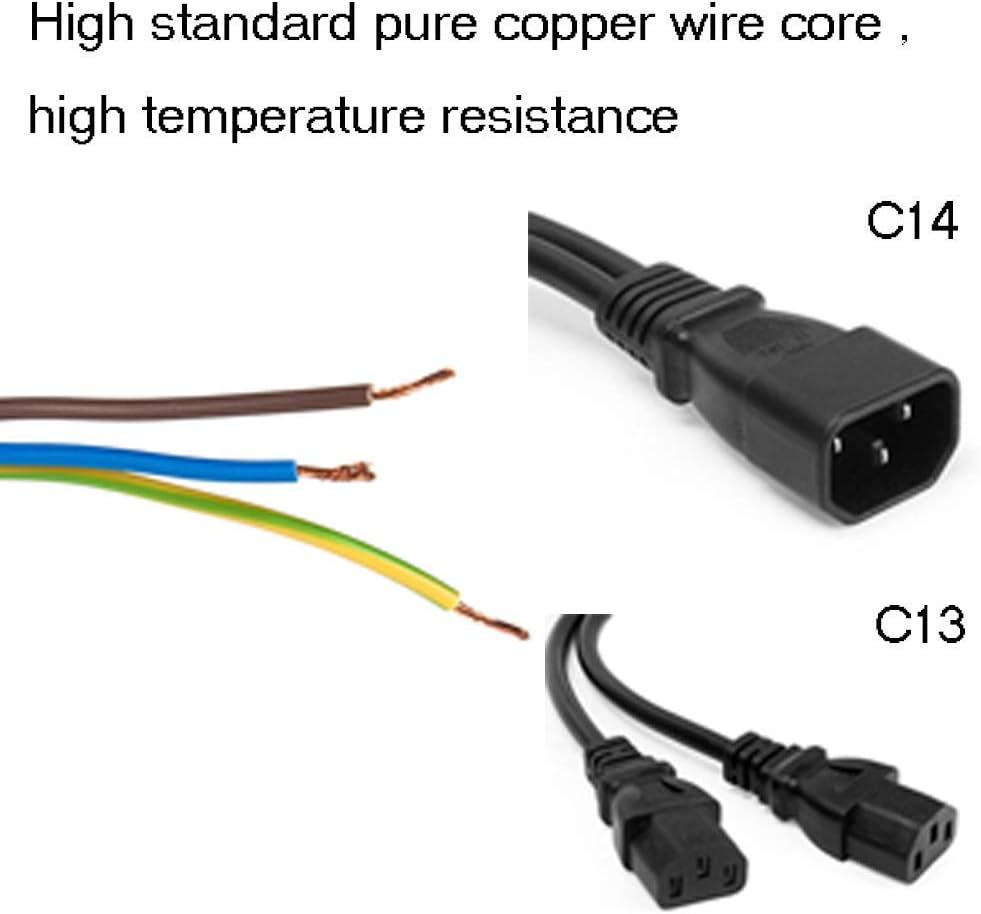 UPS Server Y Splitter C14 to 2 x C13 Power Extension Cable