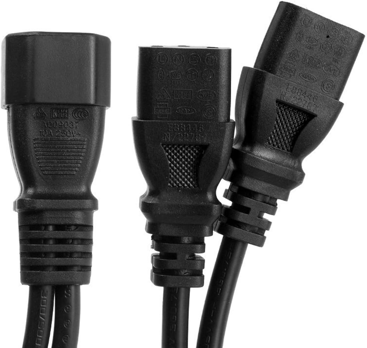 UPS Server Y Splitter C14 to 2 x C13 Power Extension Cable