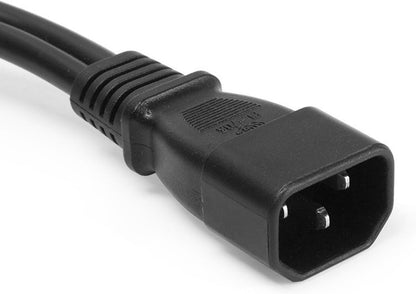 UPS Server Y Splitter C14 to 2 x C13 Power Extension Cable