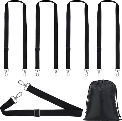 Horse Blanket Leg Straps, Elastic Belly Replacement Straps with Metal Double Swivel Snaps, 4 Pieces, Adjustable Length from 25.5" to 51"