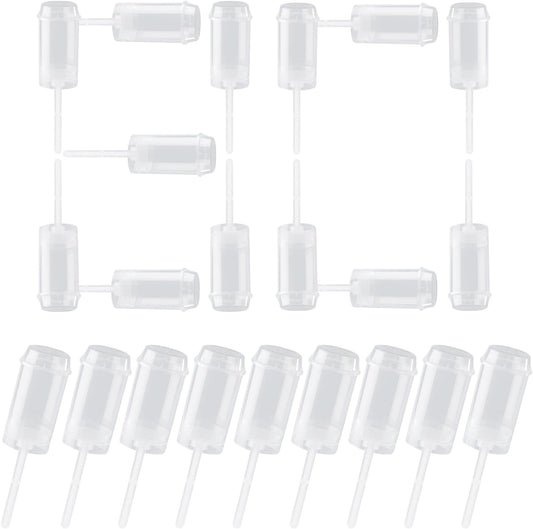 80 pcs Round Shape Clear Push-Up Cake Pop Shooter (Push Up Pops) Plastic Containers with Lids, Base & Sticks