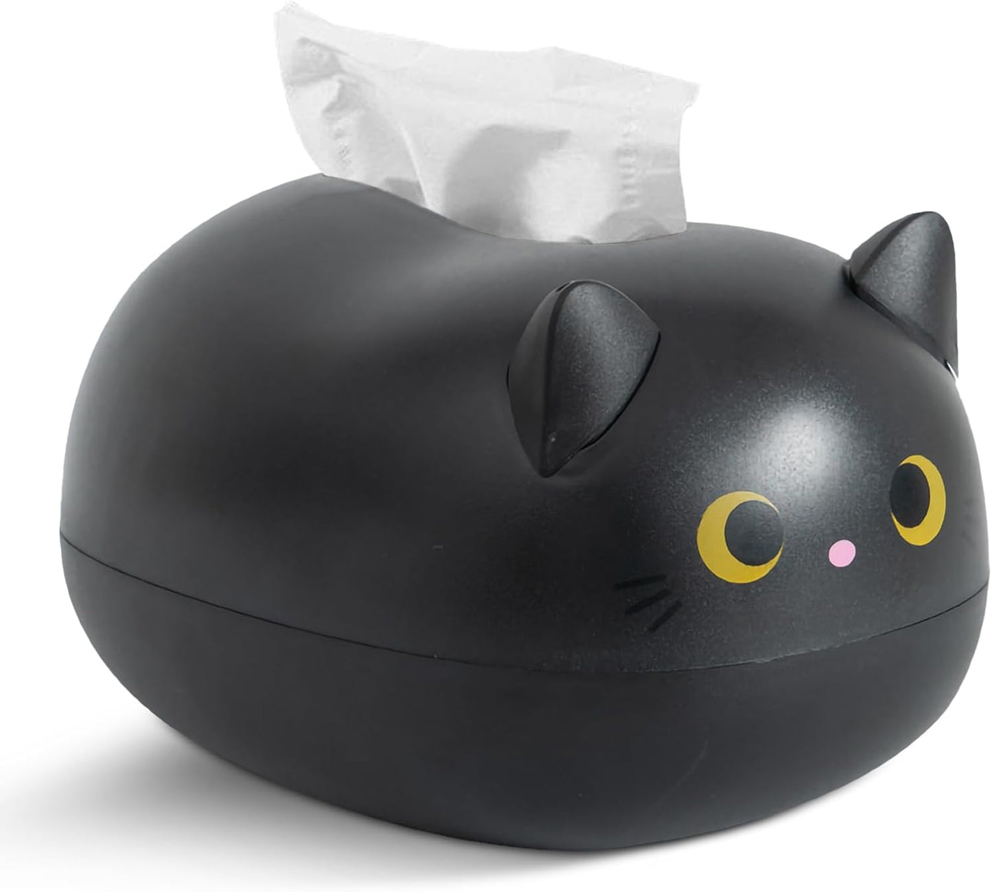 Cat Tissue Dispenser, Cartoon Toilet Paper Holder Dispenser Box with 2 Toothpick for Car Home Bathroom Kitchen Office