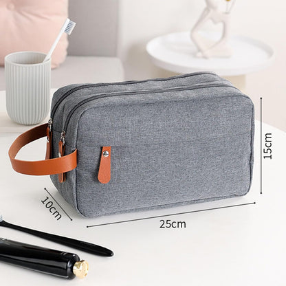 Travel Toiletry Bag for Men and Women, Toiletries Shaving Hanging Organizer Cosmetics Makeup Brushes Tools