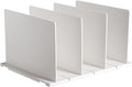Shelf Divider for Closet, White Purse Organizer Adjustable Storage Handbag Organizers Closets Bookshelf Separator Dividers
