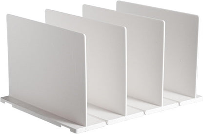 Shelf Divider for Closet, White Purse Organizer Adjustable Storage Handbag Organizers Closets Bookshelf Separator Dividers