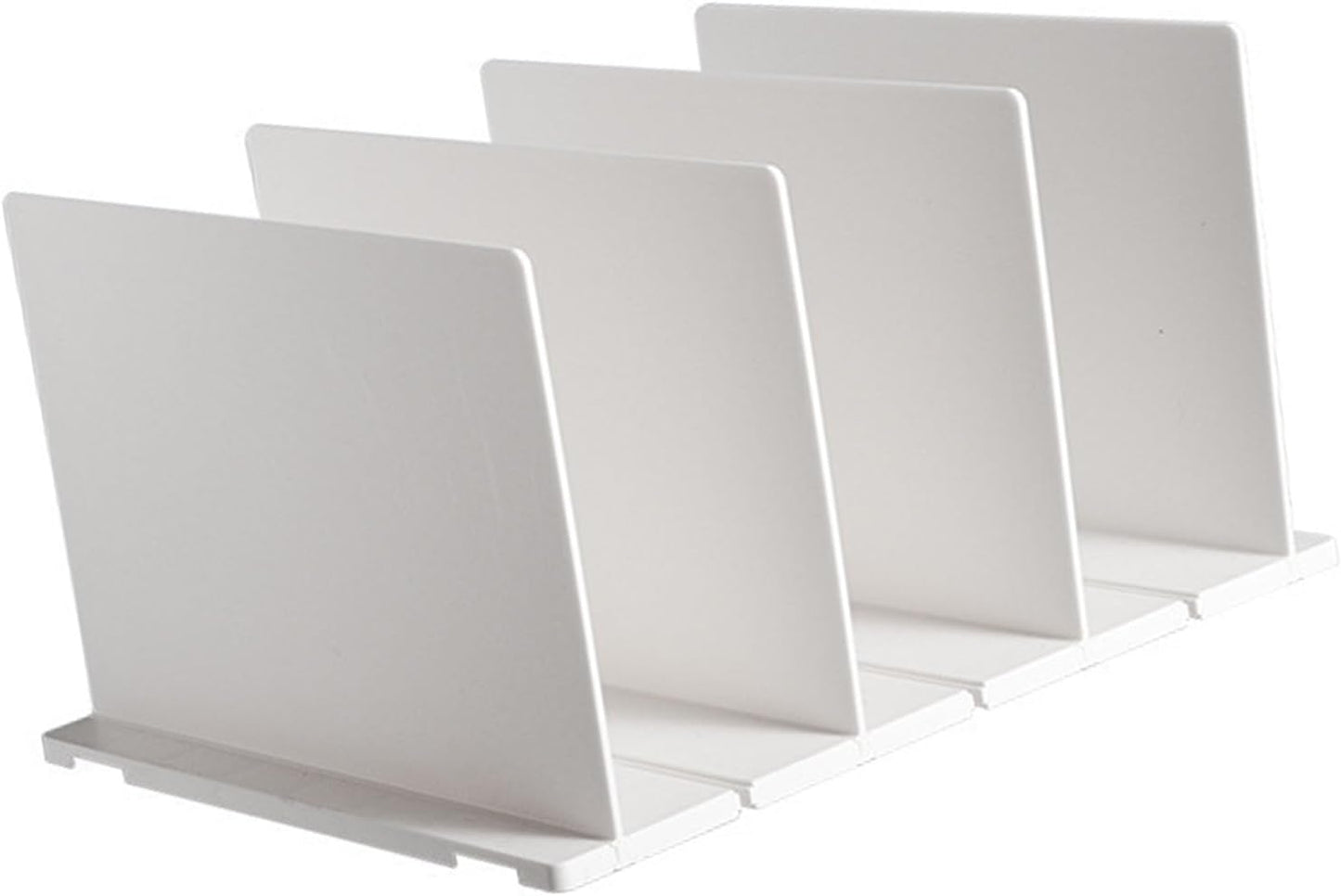 Shelf Divider for Closet, White Purse Organizer Adjustable Storage Handbag Organizers Closets Bookshelf Separator Dividers