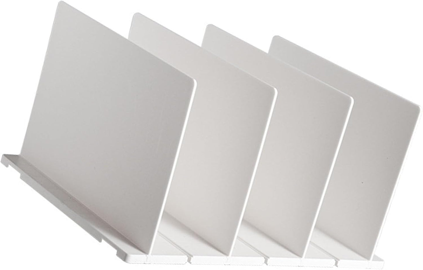 Shelf Divider for Closet, White Purse Organizer Adjustable Storage Handbag Organizers Closets Bookshelf Separator Dividers