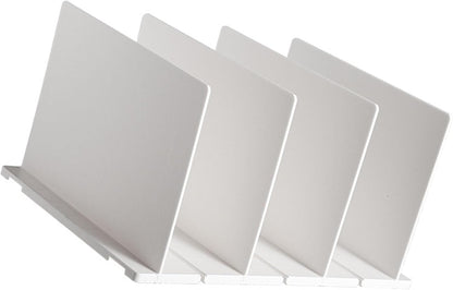 Shelf Divider for Closet, White Purse Organizer Adjustable Storage Handbag Organizers Closets Bookshelf Separator Dividers