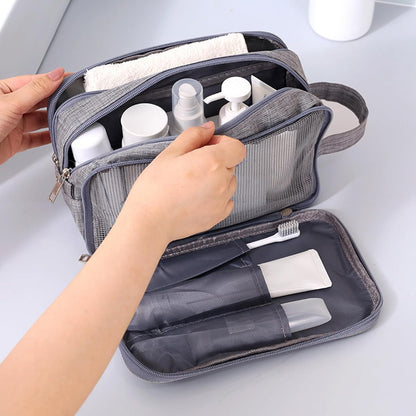 Travel Toiletry Bag, Organizer Mens Bag Dopp Kit Bathroom Shaving Portable Makeup Bags for Accessories(27*10*16cm)