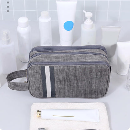 Travel Toiletry Bag, Organizer Mens Bag Dopp Kit Bathroom Shaving Portable Makeup Bags for Accessories(27*10*16cm)
