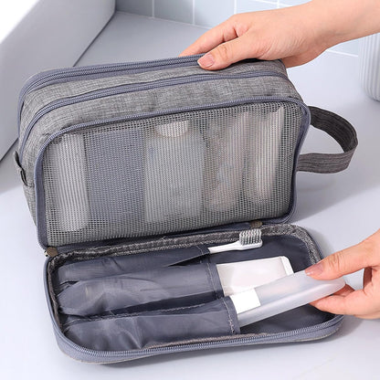 Travel Toiletry Bag, Organizer Mens Bag Dopp Kit Bathroom Shaving Portable Makeup Bags for Accessories(27*10*16cm)