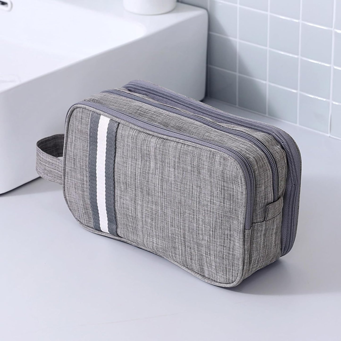 Travel Toiletry Bag, Organizer Mens Bag Dopp Kit Bathroom Shaving Portable Makeup Bags for Accessories(27*10*16cm)