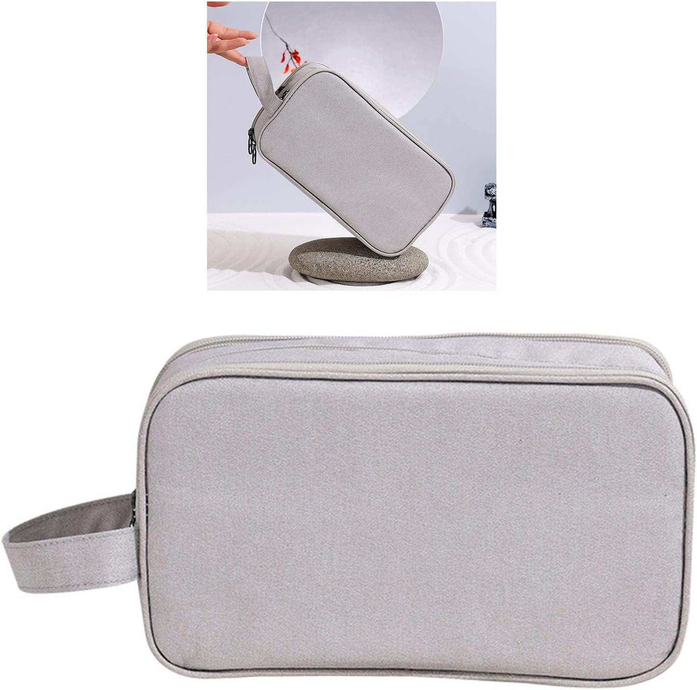 Travel Toiletry Bag, Large Capacity Pouch Storage Portable Organizer Handheld Bag